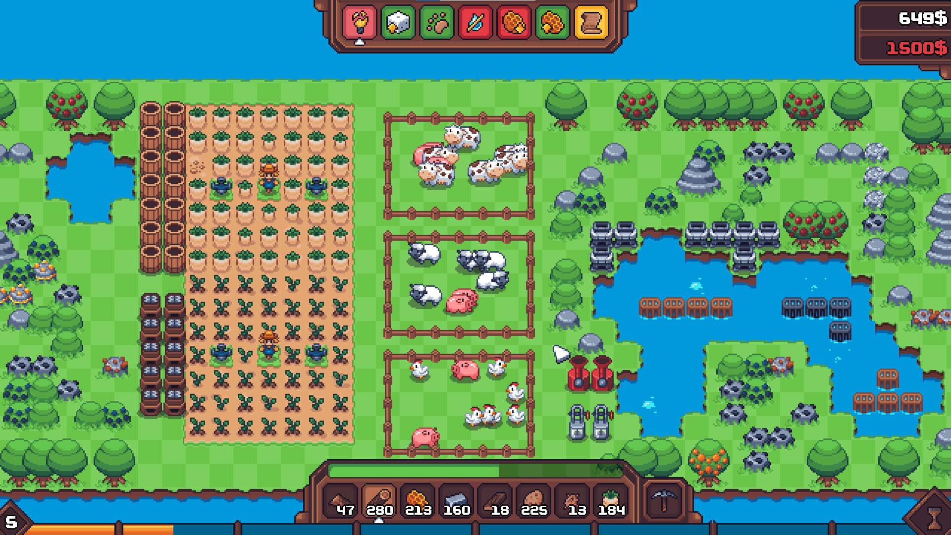 STEAM学习 另一个肉鸽农场 Another Farm Roguelike Rebirth 中文版 160M背景